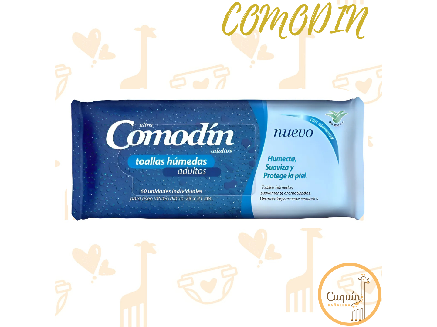 Comodin Toallita Humeda x 60 U.
