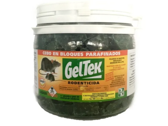 584-Insecticida Geltek cebo ratas x 1 kg.