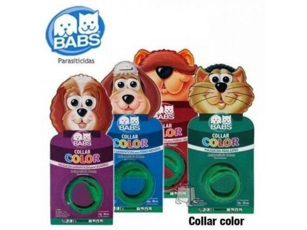 300-301-302-Collar Pulgas Color Babs