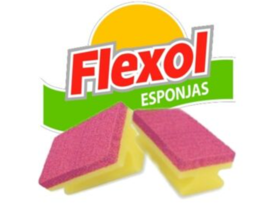 494- Esponja rosa acanalada flexol