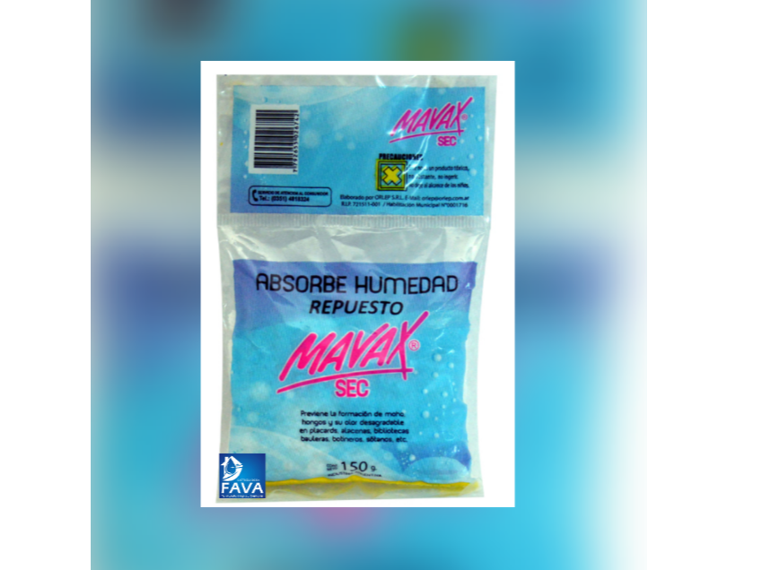 4-Absorbe humedad repuesto 150 grs