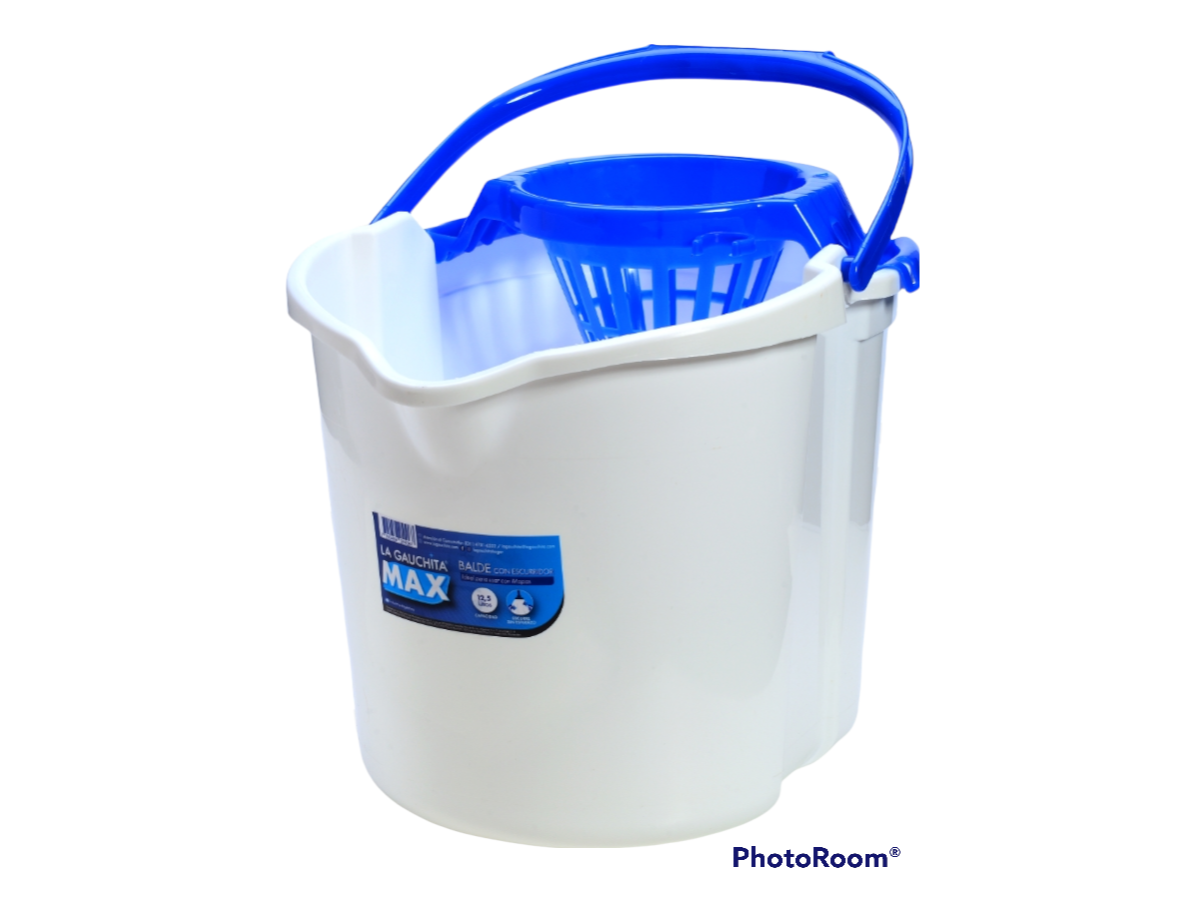 Balde con escurridor 12,5lts La Gauchita