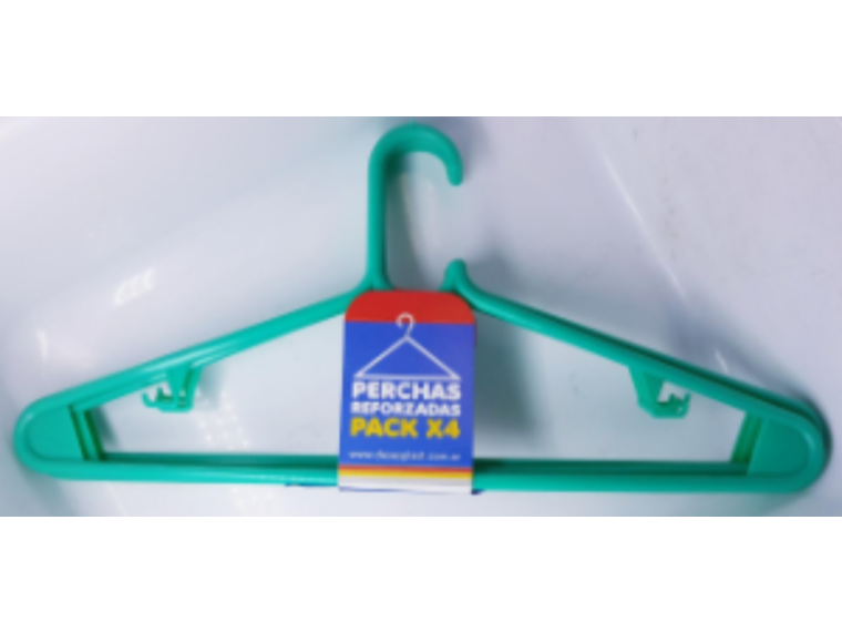 862-Perchas x 4 unid. Deses Plast