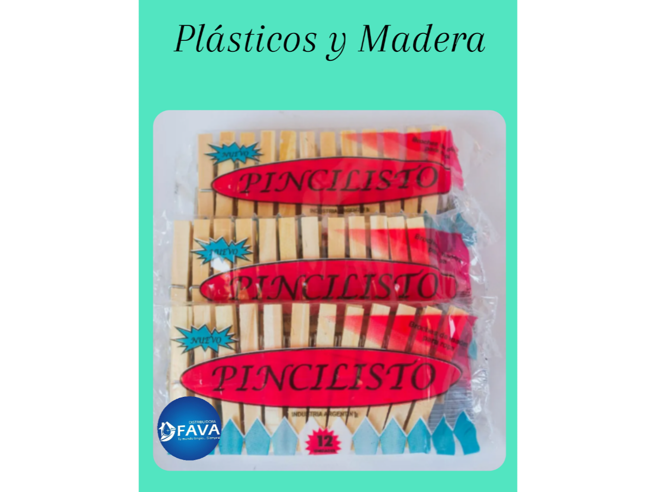 186-Broches plástico-madera