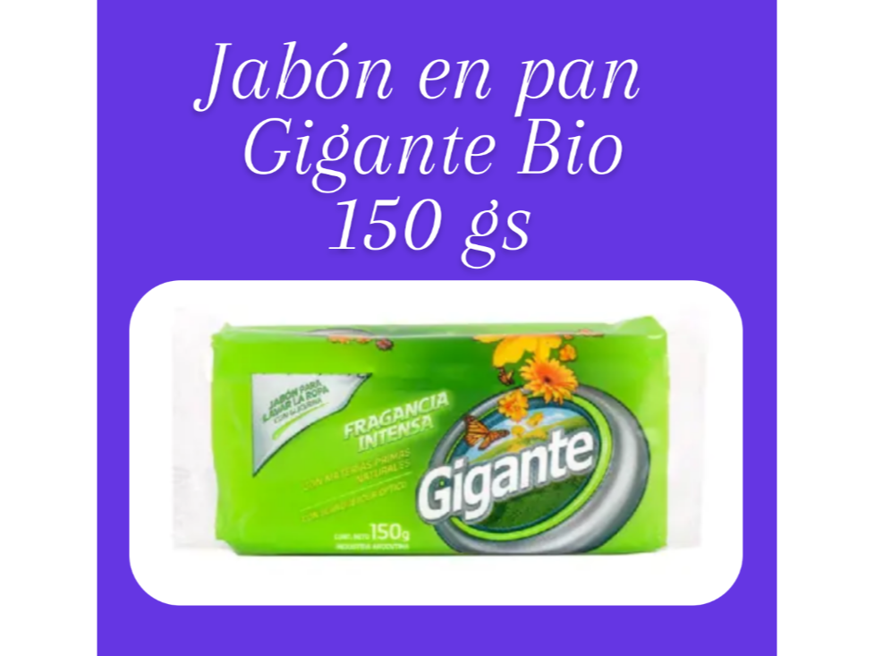 596-Jabón en pan Gigante Bio 150gs