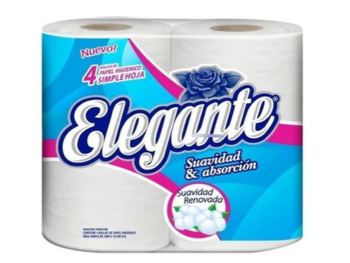 Papel higiénico Elegante 30mts x4u