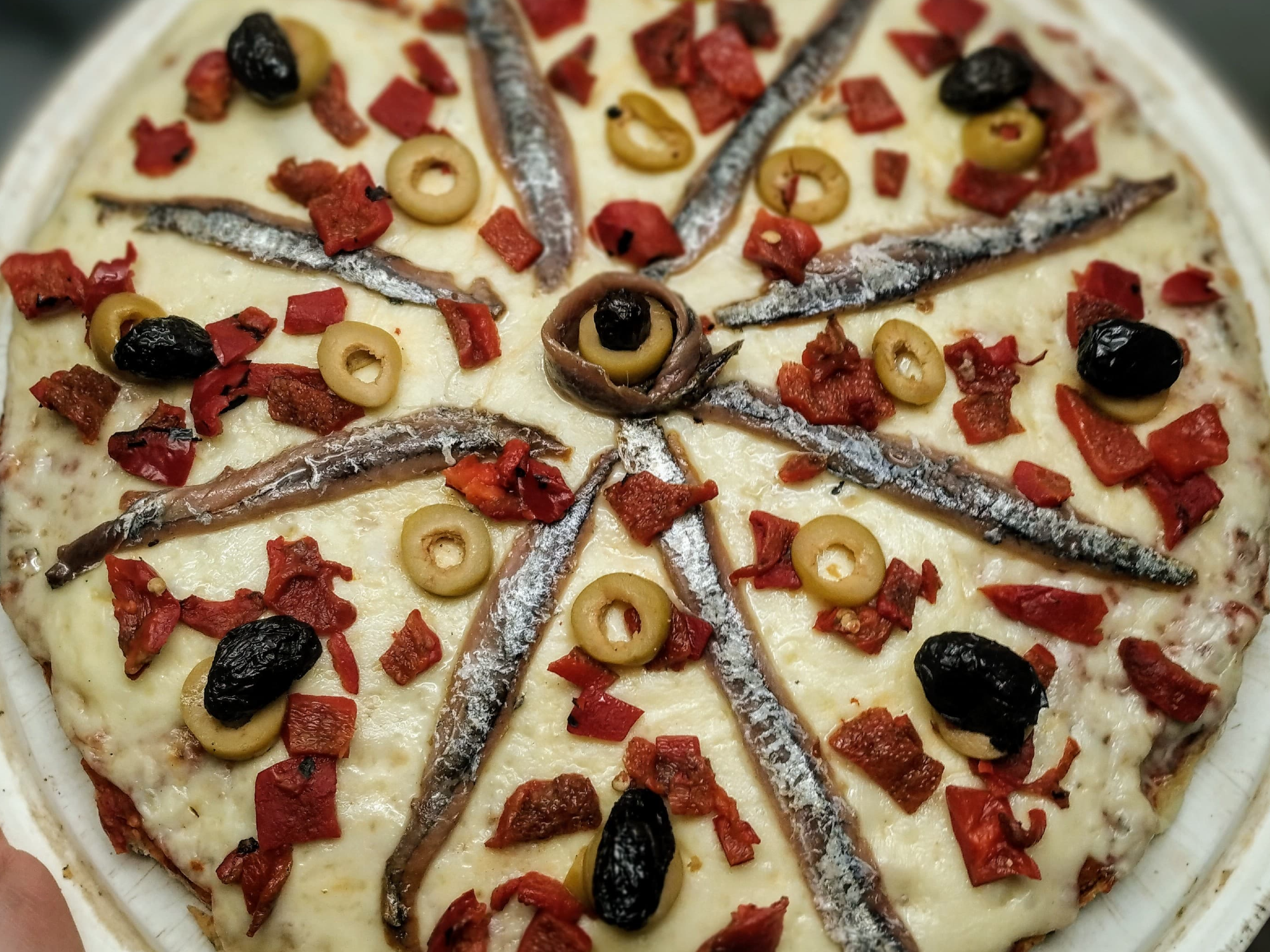 Pizza con anchoas