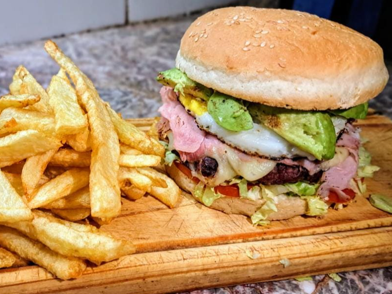 Hamburguesa con palta