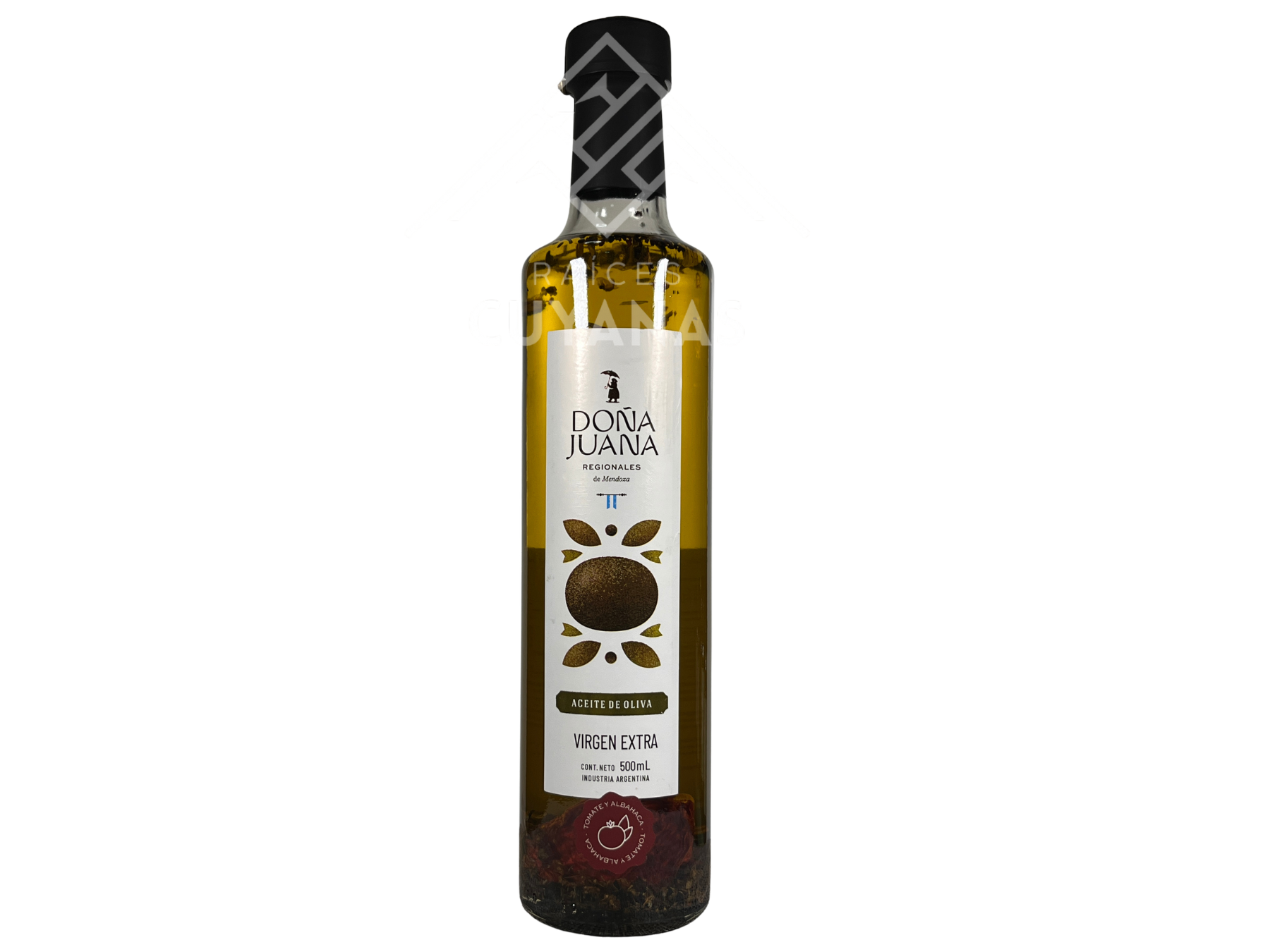 Aceite De Oliva Vir Ex C/albahaca Y Tomate 500cc Doña Juana