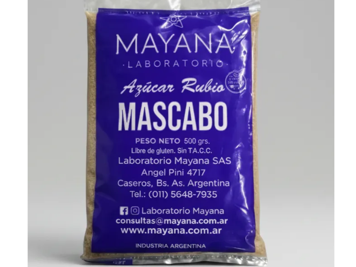 azucar mascabo SIN TACC MAYANA X 500 G
