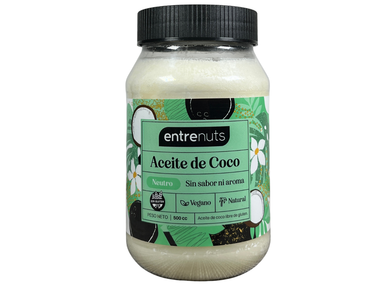 Aceite de coco neutro entrenut  (sin T.A.C.C) 500cc