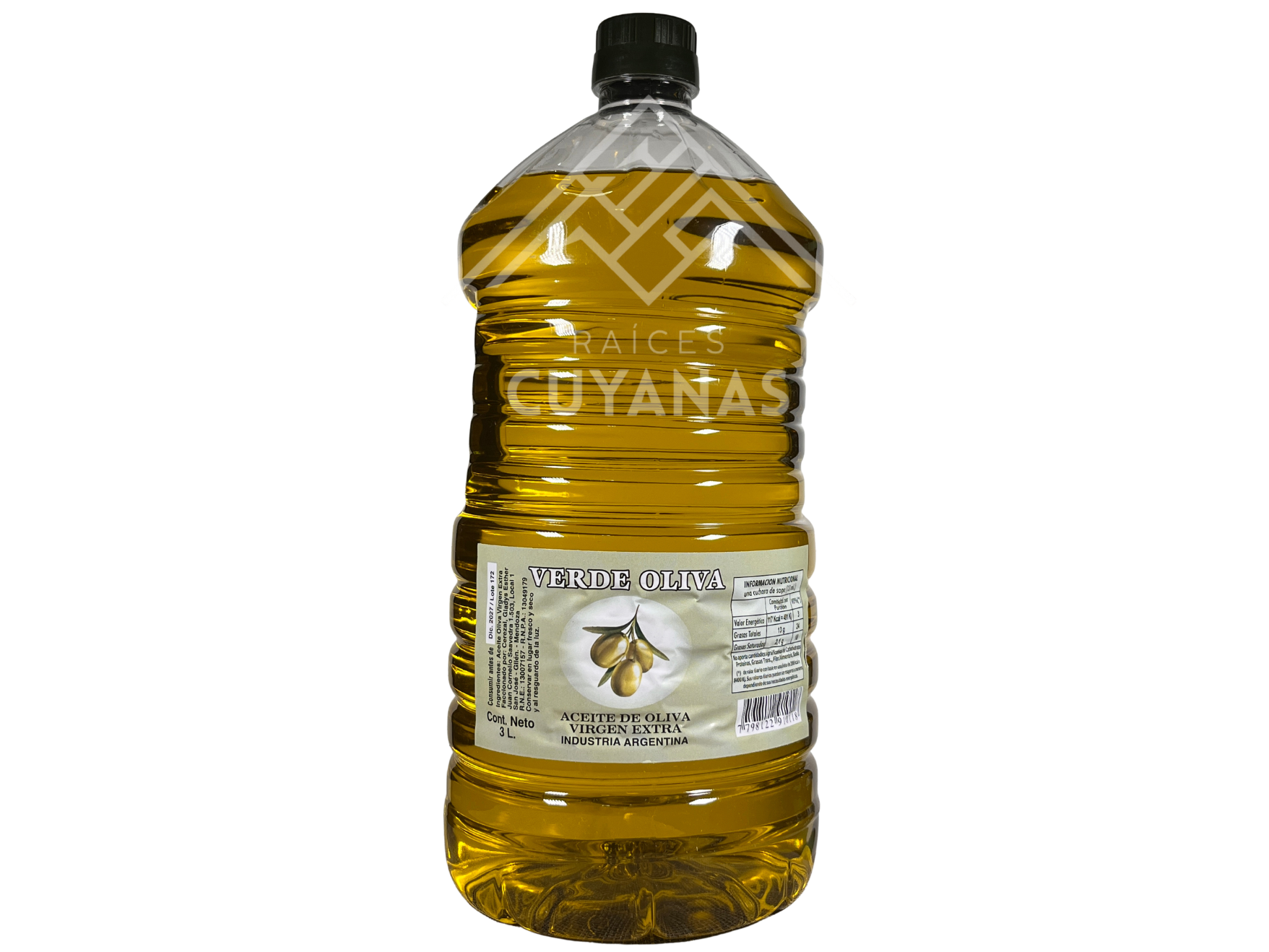 Aceite De Oliva Vir Ex verde oliva 3L
