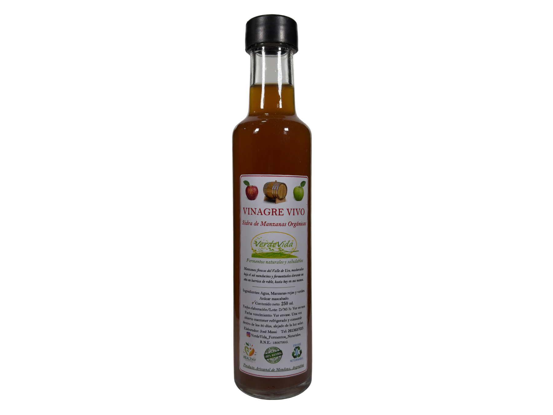VINAGRE VIVO DE SIDRA 250ml