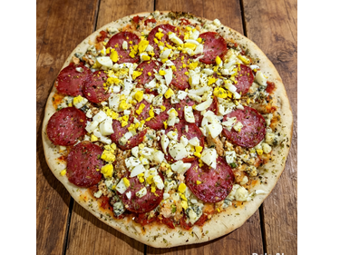 84 - CARLONCHO | Salsa, roquefort, huevo y longaniza