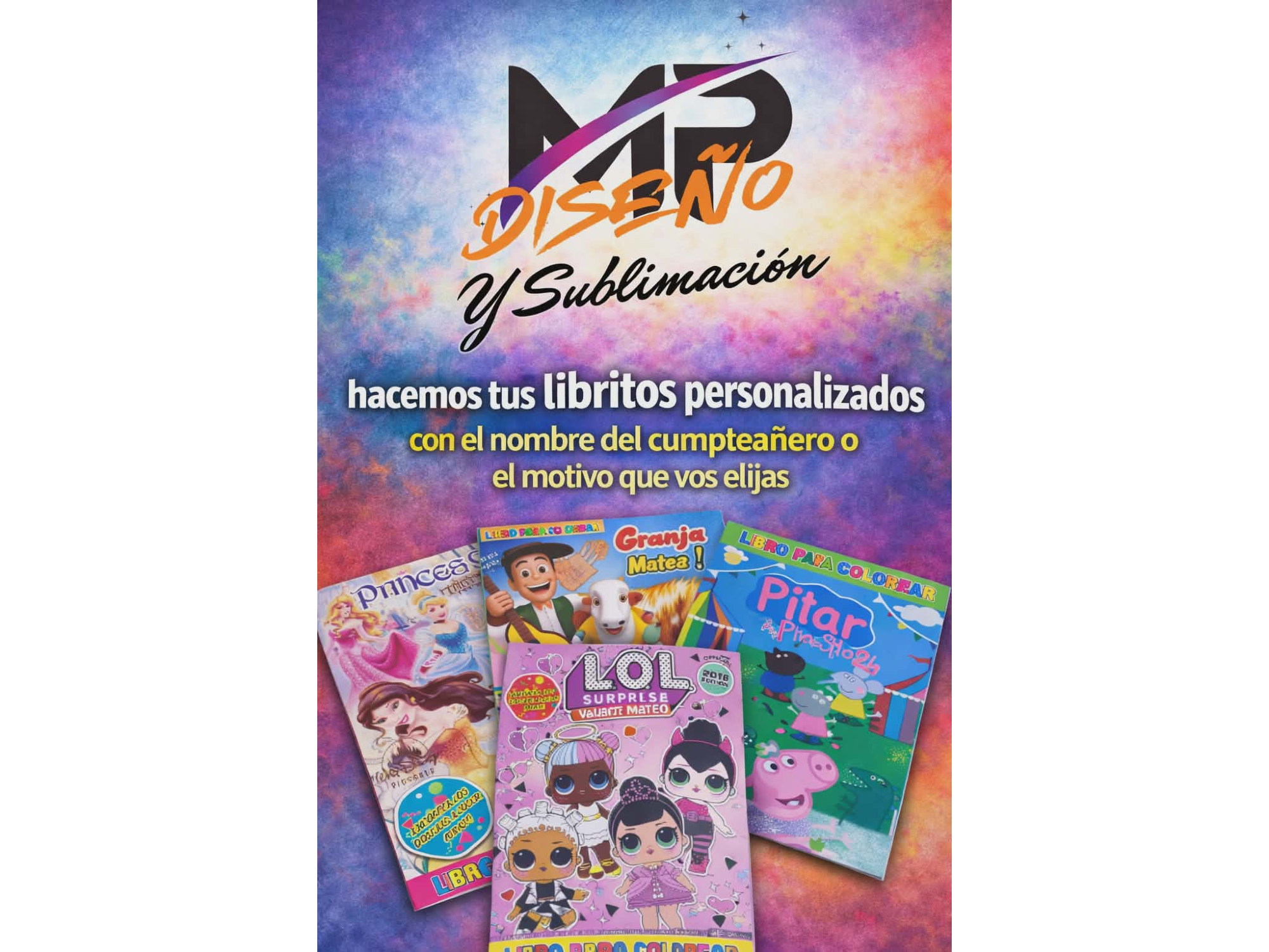 Libritos para colorear de Souvenirs