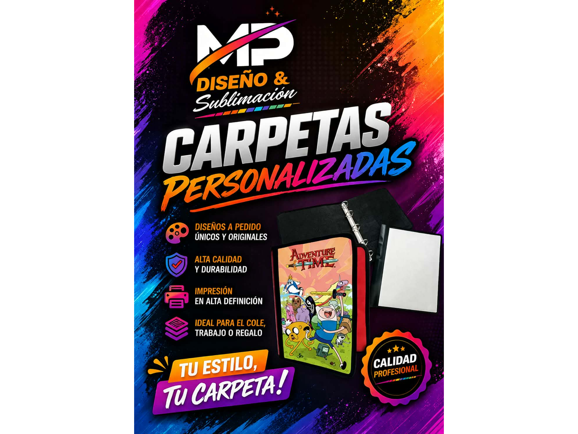 Carpetas Nº3 con ganchos