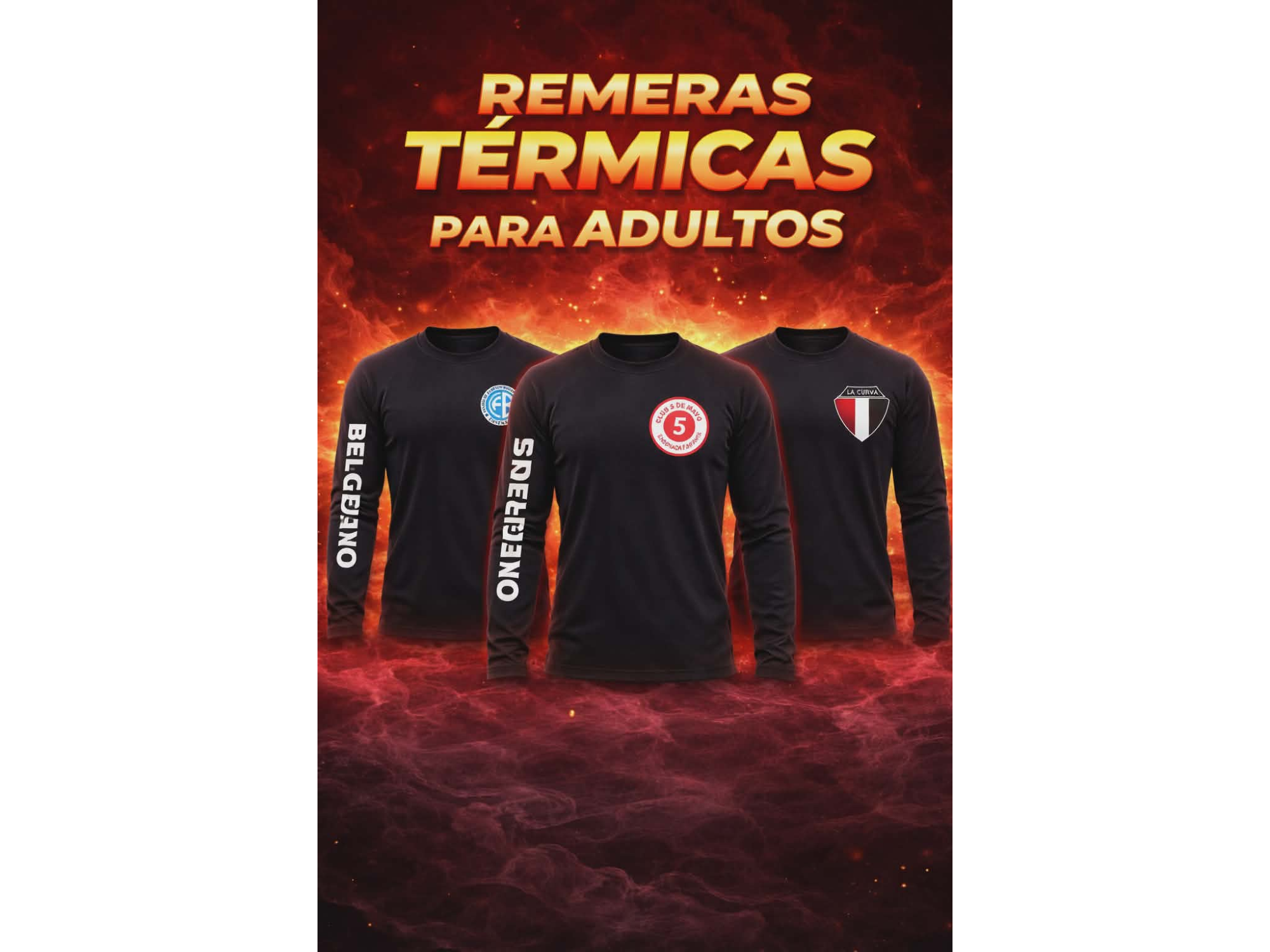 Remeras termicas para adultos