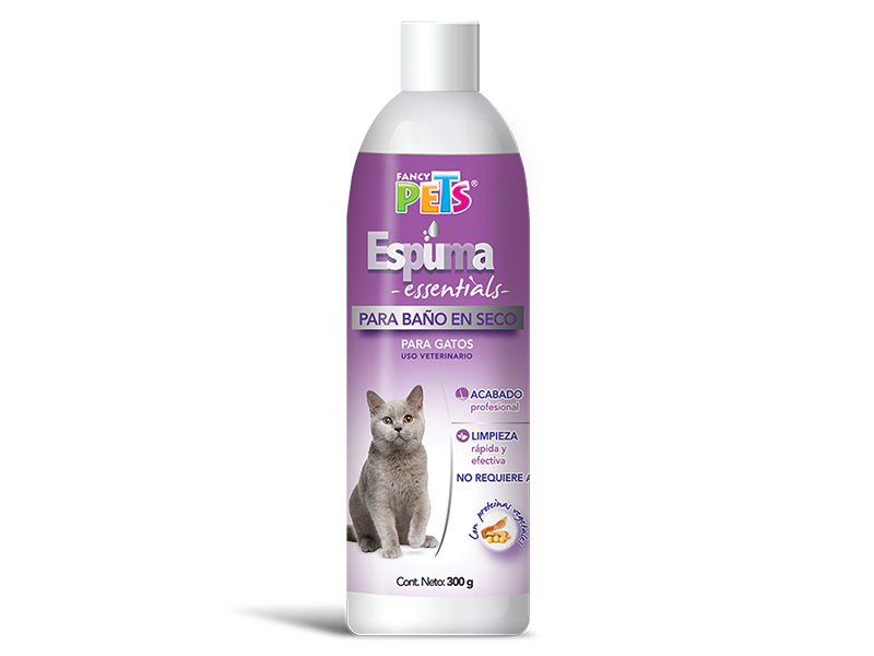 FL3854 ESPUMA P/BAÑO EN SECO P/GATOS ESSENTIALS 300 G