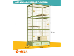 DF-3 JAULA PARA GATOS MULTIFUNCIONAL