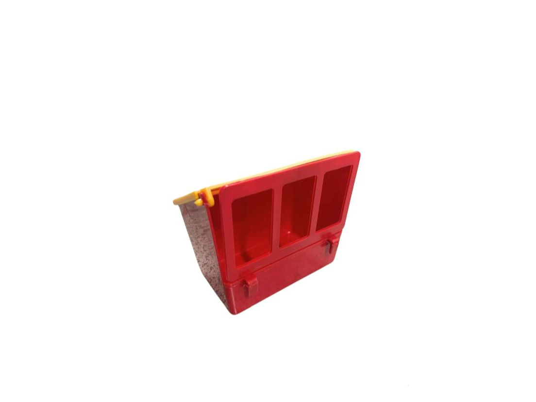 U115-1 COMEDERO TRIPLE PARA GALLO