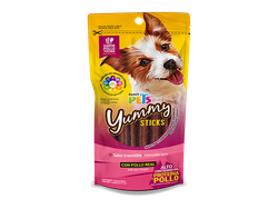 FL4509 YUMMY STICKS POLLO/TOCINO 3 PZ - 60G