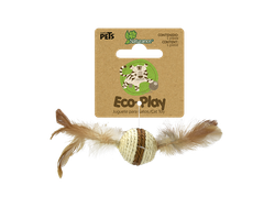FL8243 JUGUETE BOLA C/PLUMAS ECOPLAY