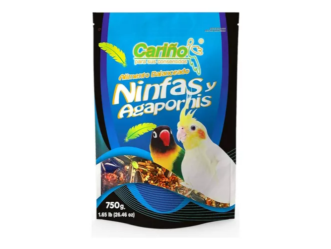 CA12 ALIMENTO COMPLETO NINFAS Y AGAPORNIS 750G