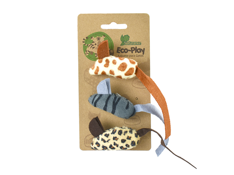 FL8242 JUGUETE RATON ECOPLAY - 3 PZ