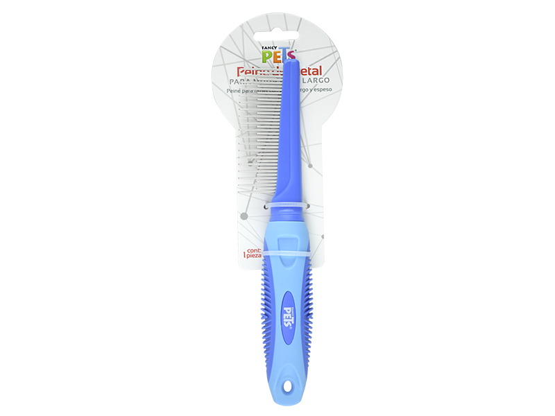 FL8322 PEINE DE METAL P/ MUDA P/ MANTO MEDIO Y LARGO