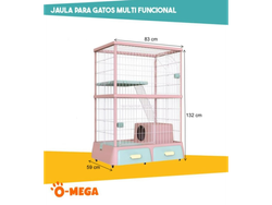 DF-2 JAULA PARA GATOS MULTIFUNCIONAL