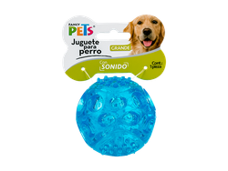 FL8756 JUGUETE PELOTA FLEXIBLE C/SONIDO GDE 7.5 CM