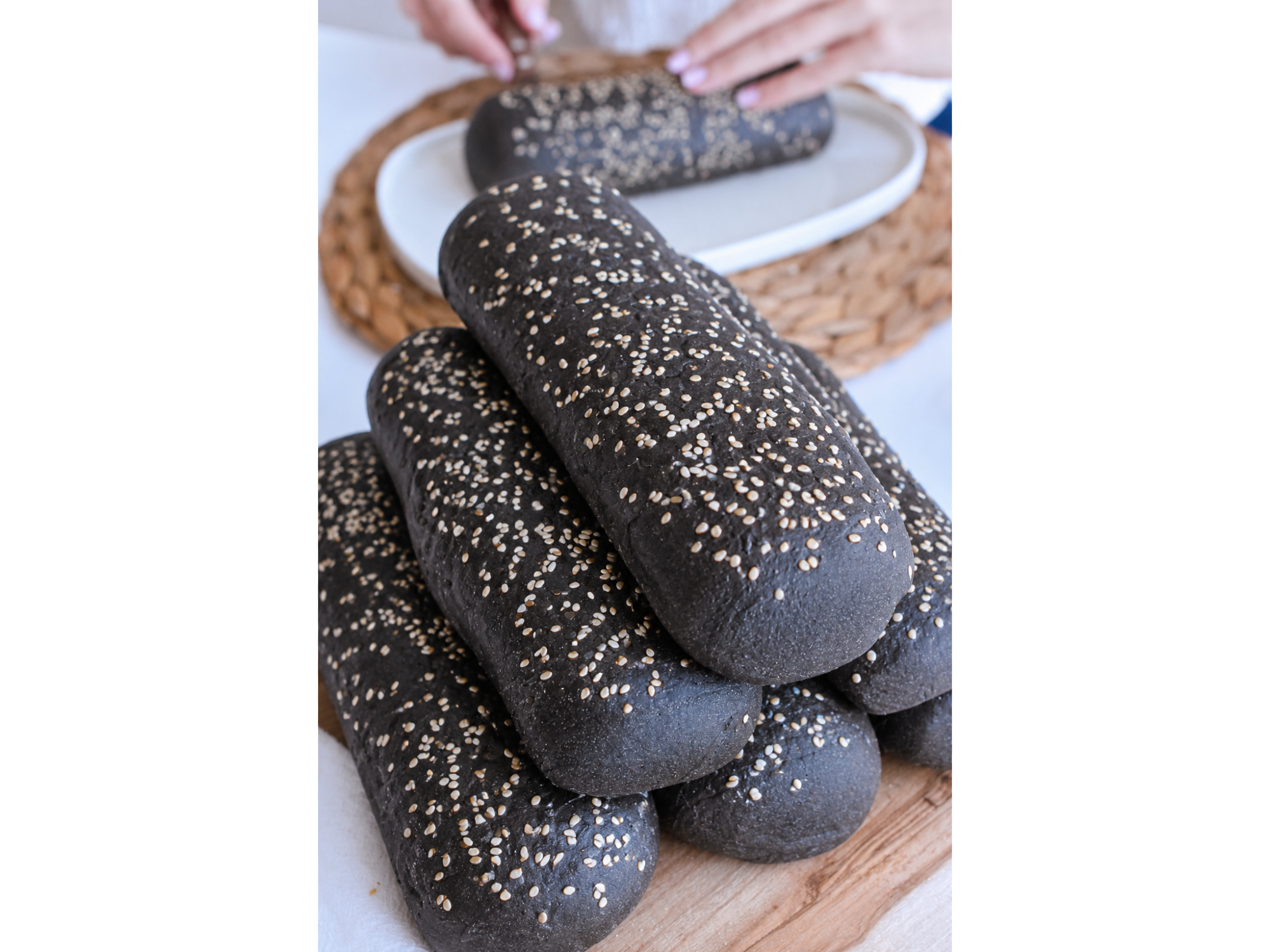 Pan de Pancho Black con sesamo
