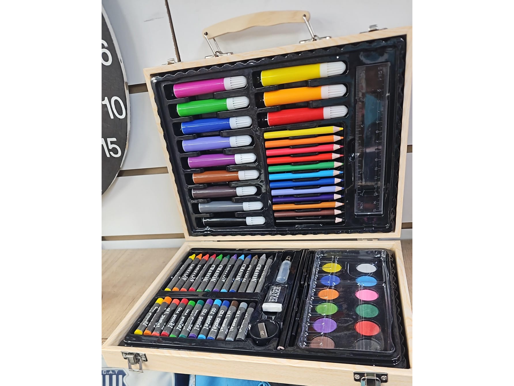 SET DE ARTE CAJA MADERA X68PCS - MK512 - COD.: 80