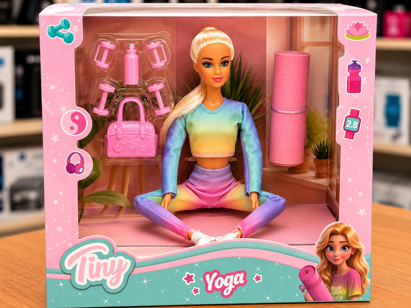 MUÑECA "TINY" PROFESORA DE YOGA - 5585 - COD.:85