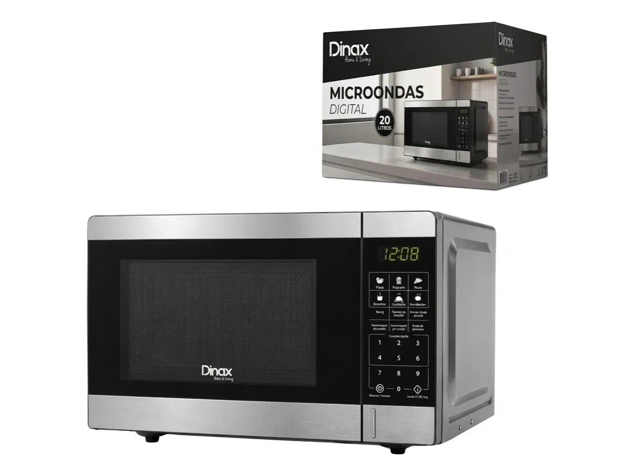 MICROONDAS DIGITAL "DINAX" 20lts - DXMICRO20L - COD.: 82