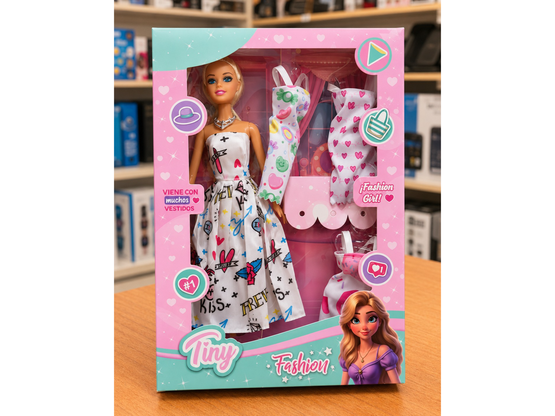 MUÑECA "TINY" FASHION - 53398 - COD.:86