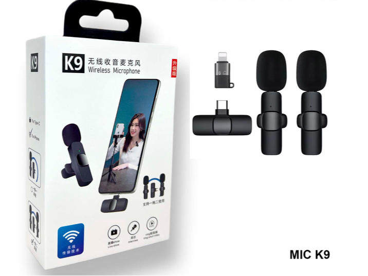 Microfono corbatero inalambrico (dos microfonos)