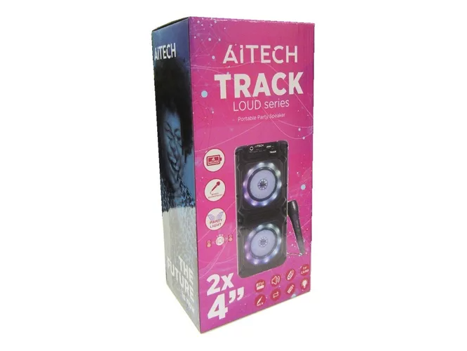 Parlante Aitech Track 2 x 4'' con microfono