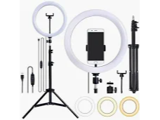 Aro de luz con tripode