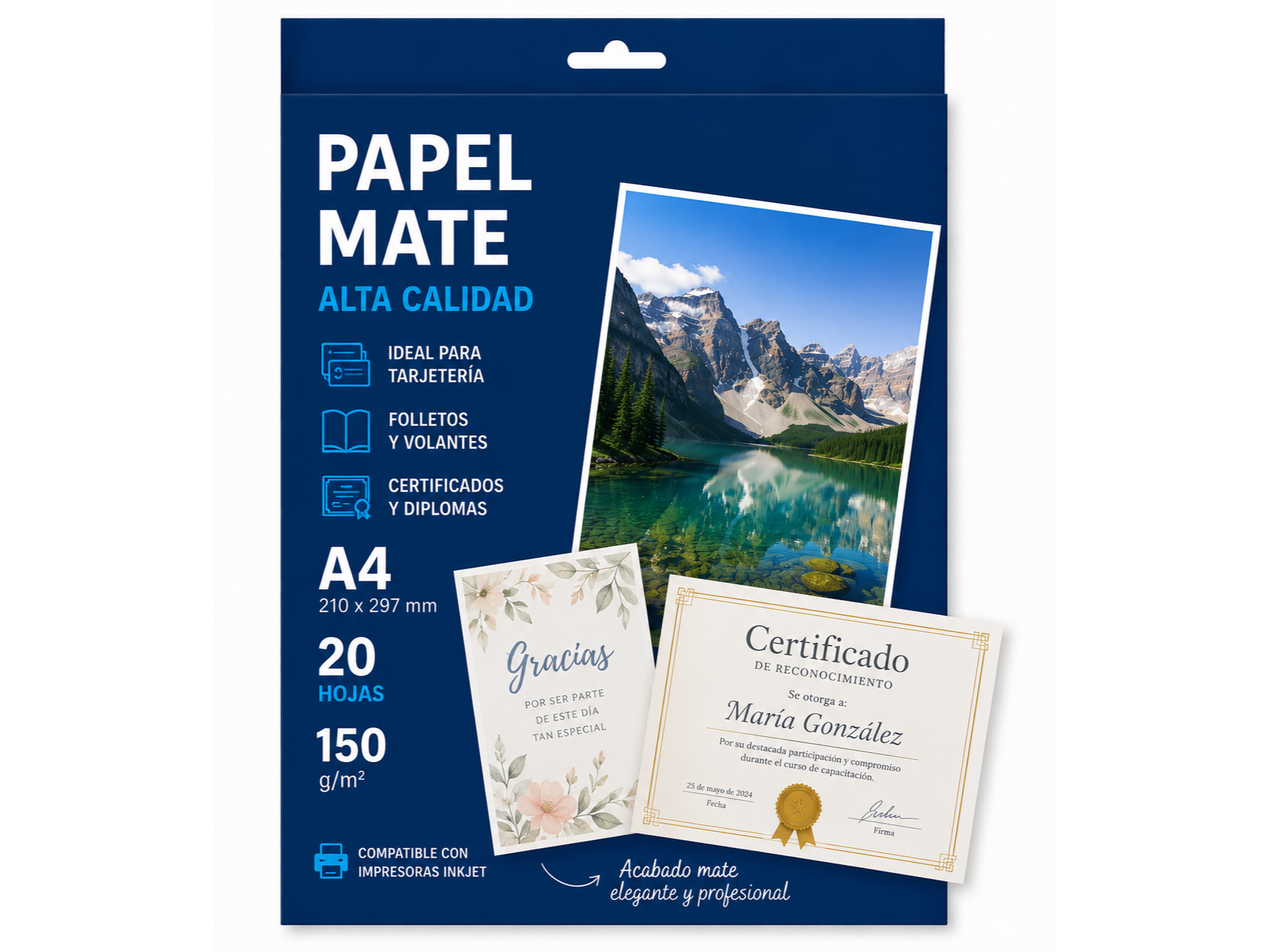 Impresiones en Papel Mate 150 gramos 🖨️