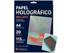 Papel Holográfico Fiesta Confeti Adhesivo 🖨️