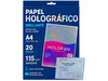 Papel Holográfico Estrellitas Adhesivo 🖨️