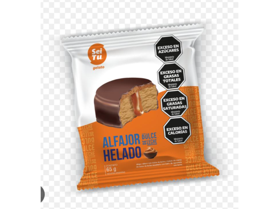 Alfajor helado negro