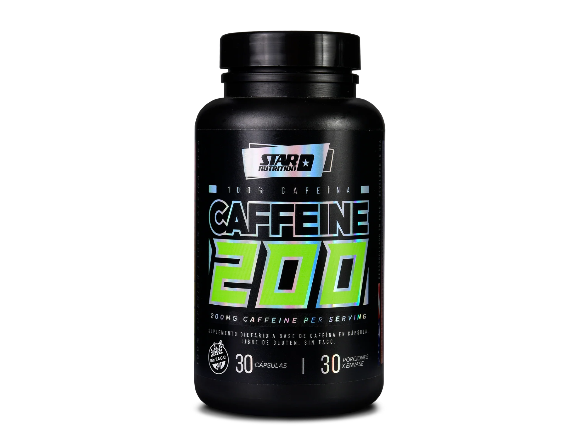 CAFFEINE 200MG X 30 CÁPSULAS