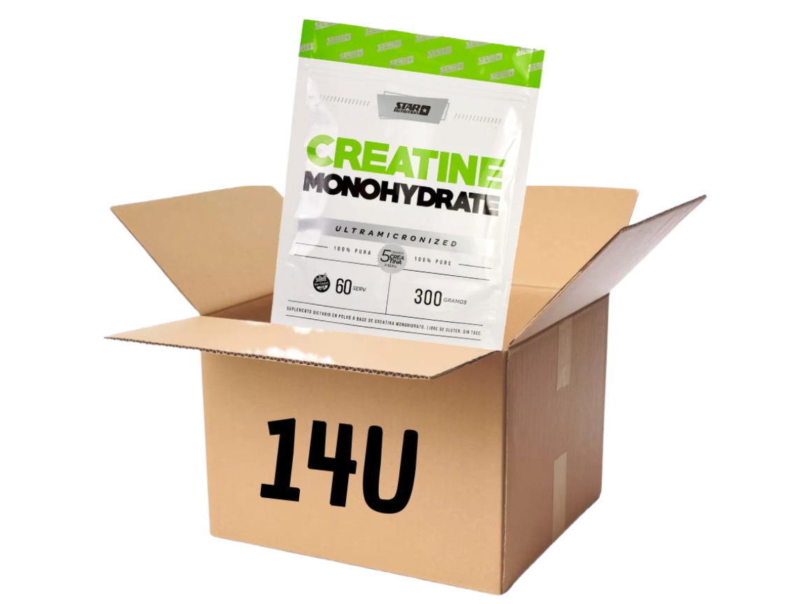 CREATINA MONOHIDRATO EEUU X 300 GRS DOYPACK Caja x 14 Unidades