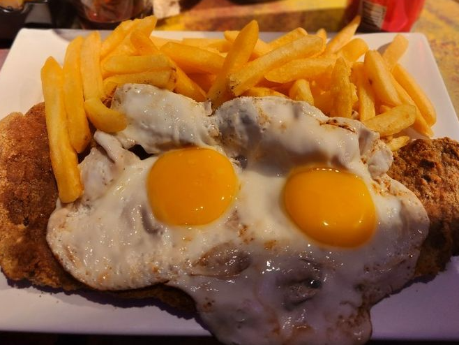Milanesa a caballo 🥚🥚