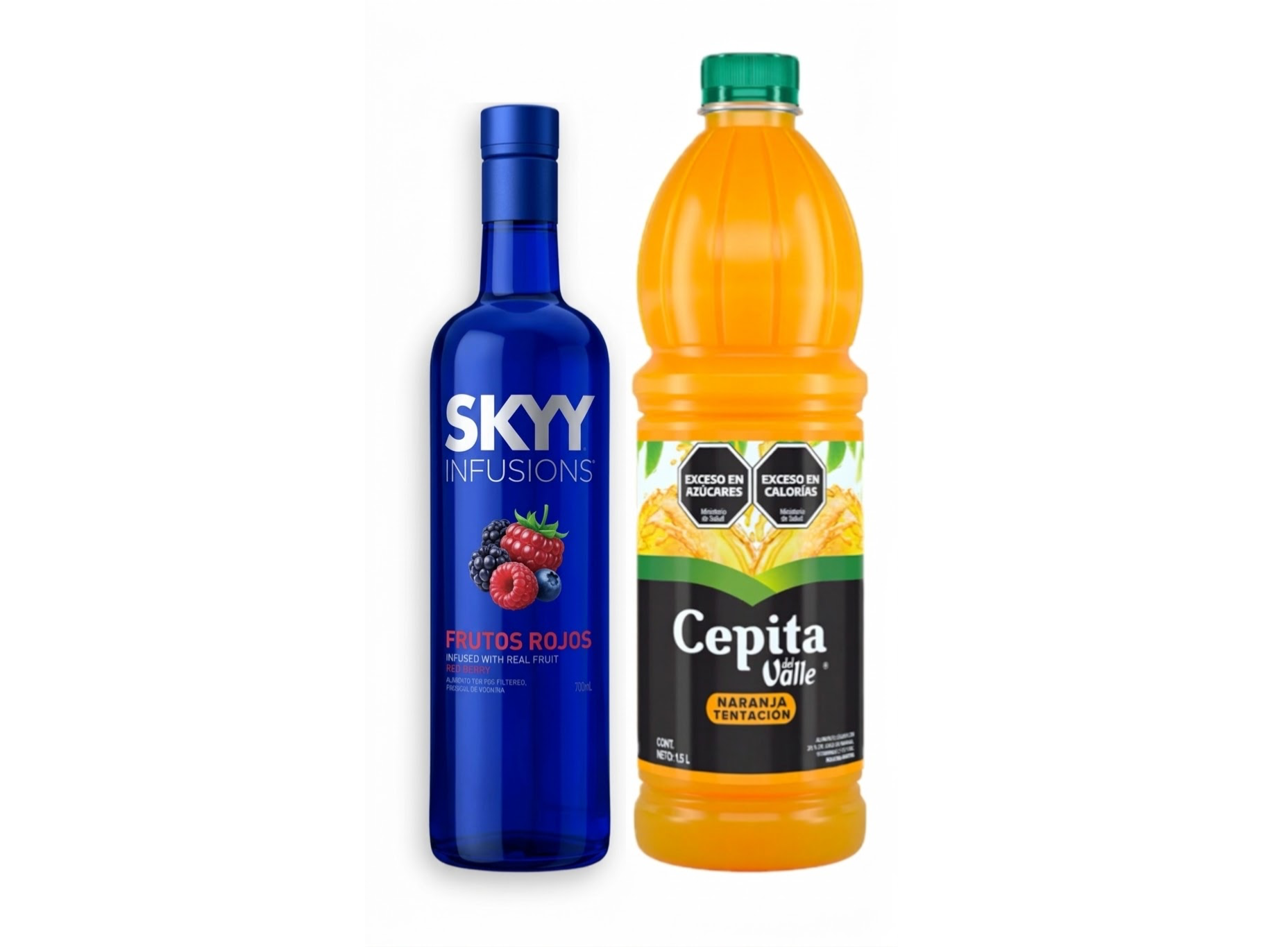 Skyy saborizado + jugo Cepita 1.5