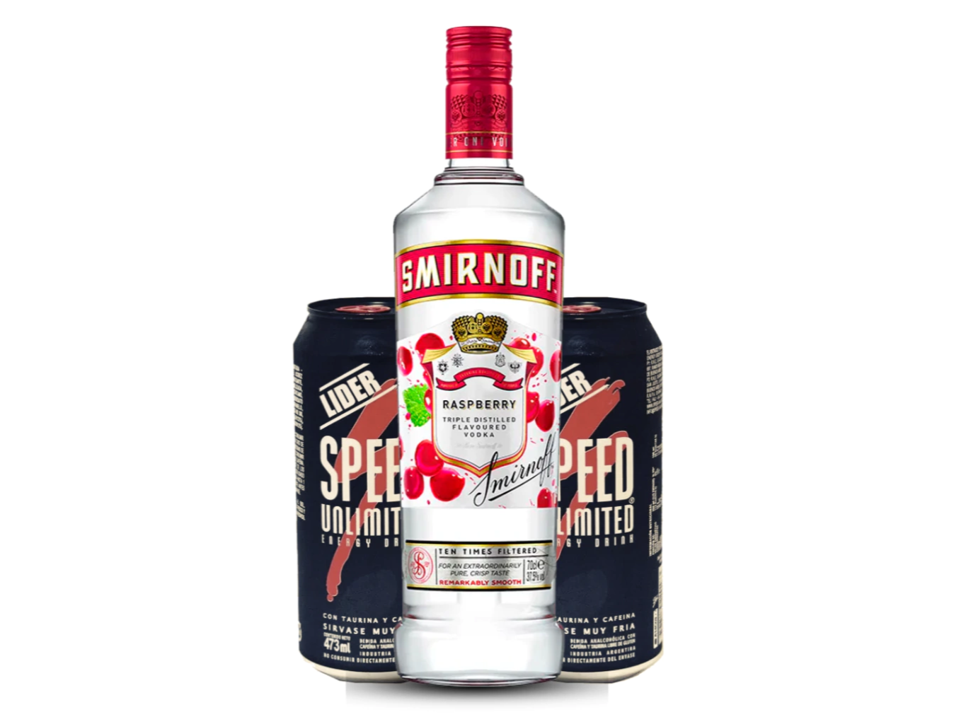 Smirnoff saborizado + 2 Speed xl