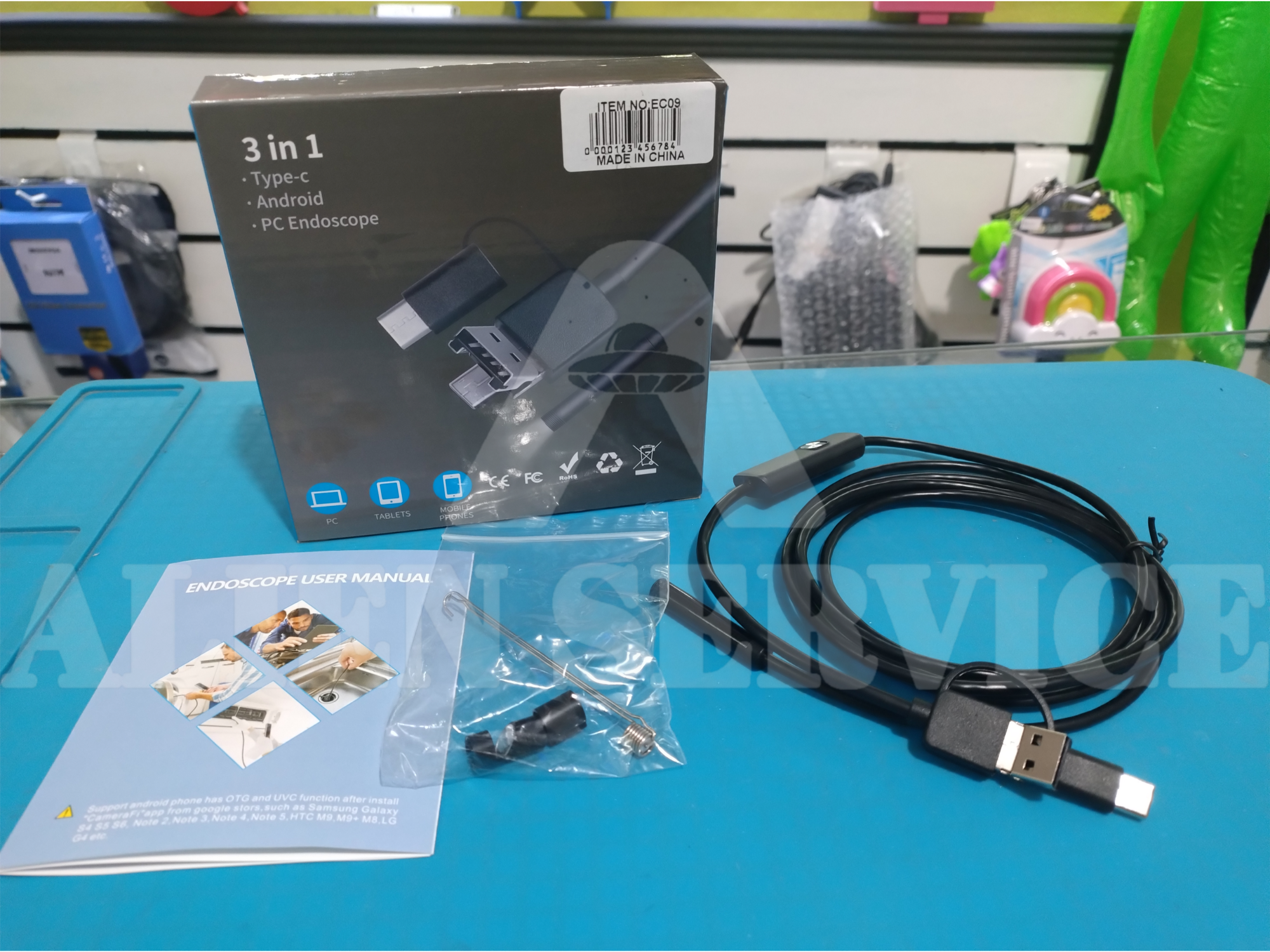 Camara endoscopica 3 en 1