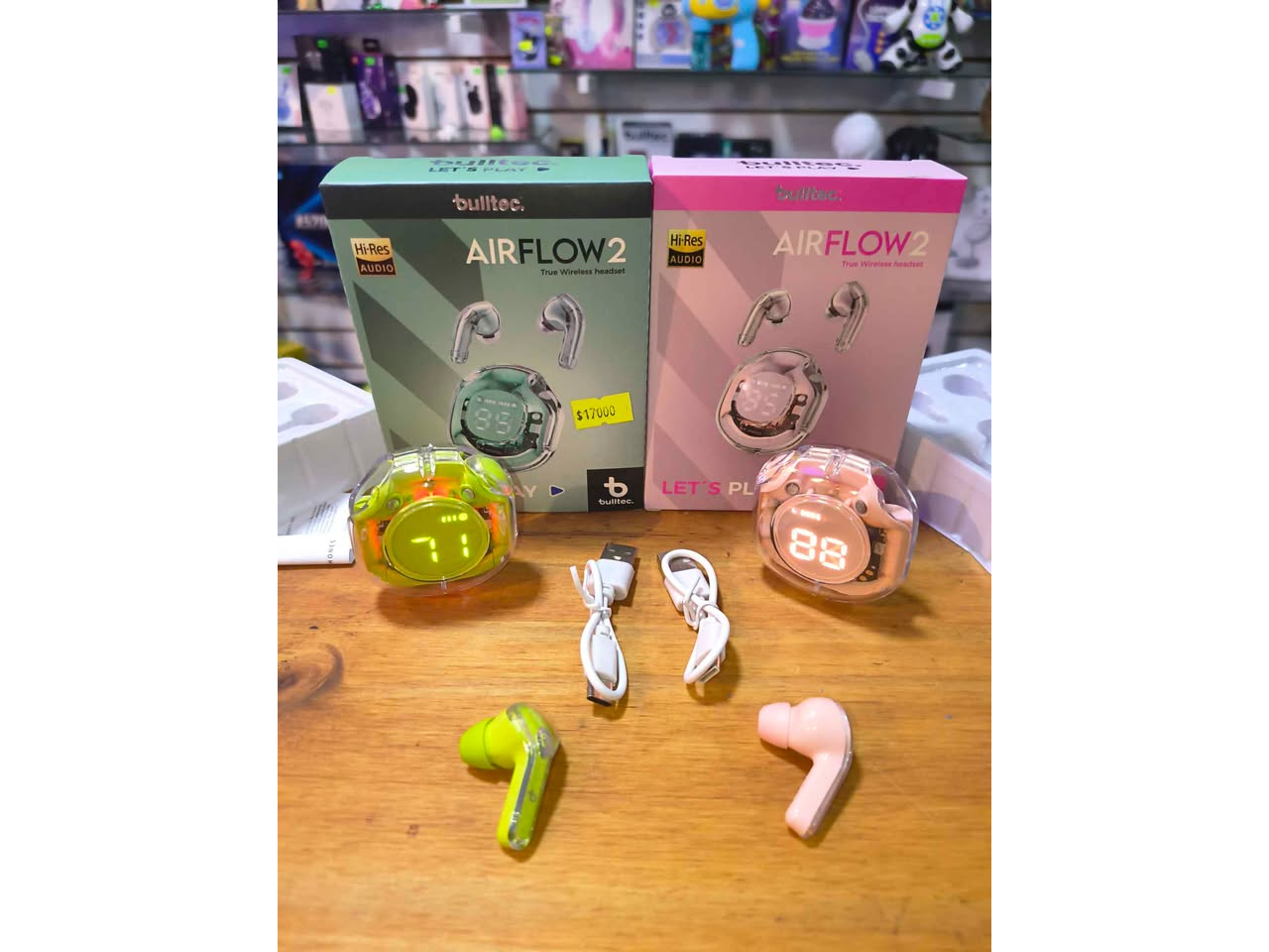 Auriculares inalámbricos air flow 2 verde